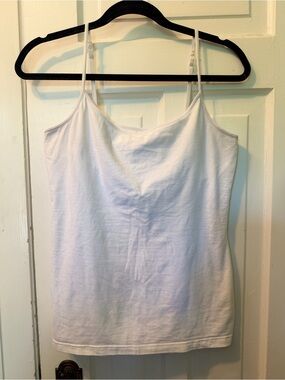 Body Bleu Classic White Women's Cotton lined Cami with Adjustable Straps